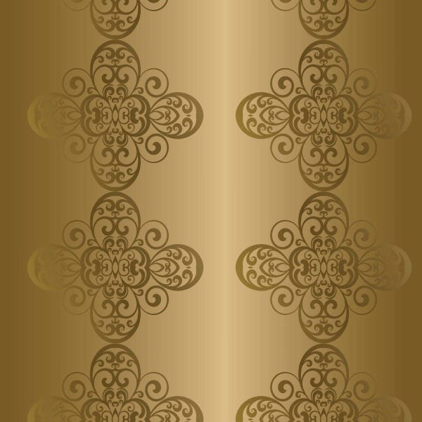 Papel De Parede Adesivo Lavável Abstrato Fundo Dourado 18m - 1
