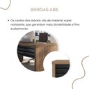 Ver mais imagens de Conjunto Mesa Escritório Tamburato 135,6cm para 4 Pessoas Marrom/Nogal/Preto Artany