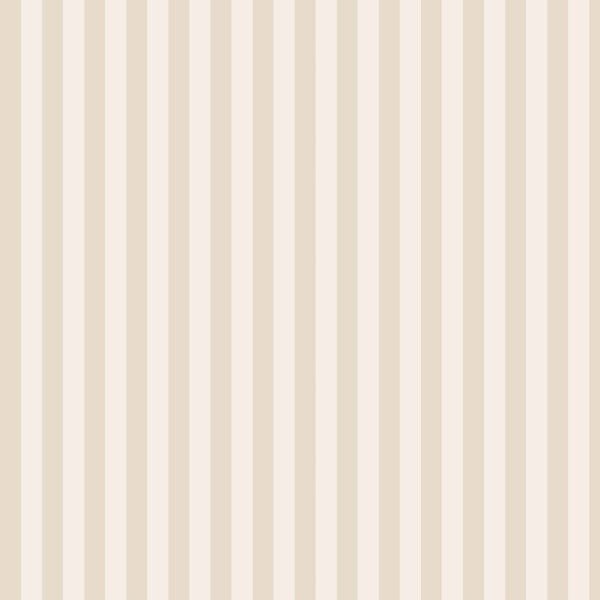 Papel De Parede Adesivo Lavável Listrado Bege E Branco 6m - 1