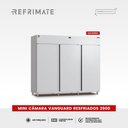 Ver imagem 2 de Mini Câmara Resfriados para Carne Vanguard 2900 Gancheira Inox Mcvr2900i 220v - Refrimate