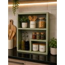 Ver imagem 6 de Prateleira Elegance Suspensa em Mdf Decorativa Sala Banheiro Verde