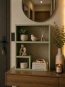 Ver imagem 5 de Prateleira Elegance Suspensa em Mdf Decorativa Sala Banheiro Verde