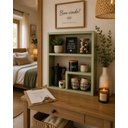 Ver imagem 4 de Prateleira Elegance Suspensa em Mdf Decorativa Sala Banheiro Verde