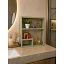 Ver imagem 2 de Prateleira Elegance Suspensa em Mdf Decorativa Sala Banheiro Verde