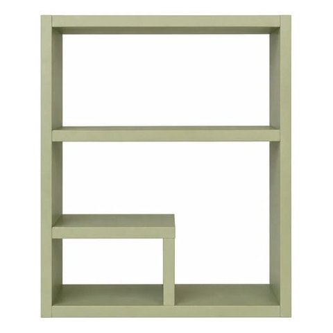 Prateleira Elegance Suspensa em Mdf Decorativa Sala Banheiro Verde