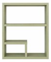 Ver imagem 1 de Prateleira Elegance Suspensa em Mdf Decorativa Sala Banheiro Verde