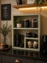 Ver imagem 3 de Prateleira Elegance Suspensa em Mdf Decorativa Sala Banheiro Verde