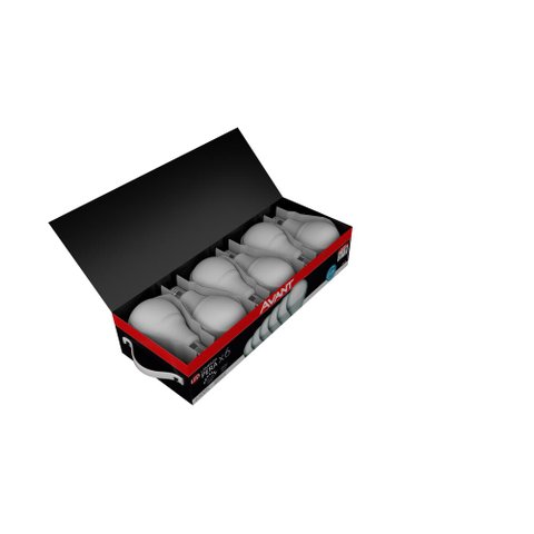 Pack 6 Lâmpadas LED 9W Bulbo E27 6500K Branco Frio