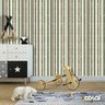 Papel De Parede Adesivo Lavável Listrado Retrô 15m - 6