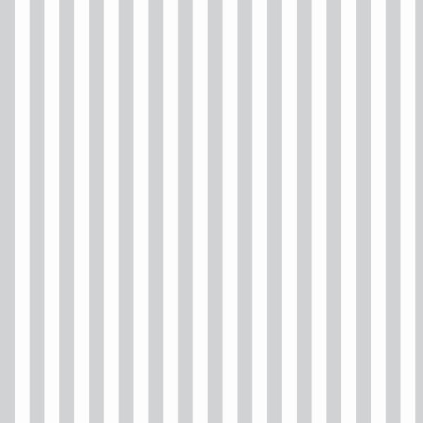 Papel De Parede Lavável Listrado Cinza E Branco 15m - 1