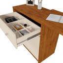 Ver imagem 4 de Penteadeira Camarim Aura Canela Off White Decorativa