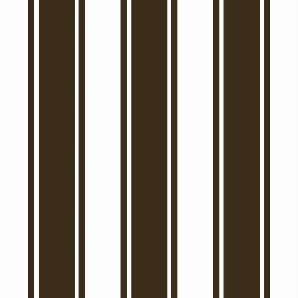 Papel De Parede Lavável Listrado Verde Musgo E Branco 18m - 1