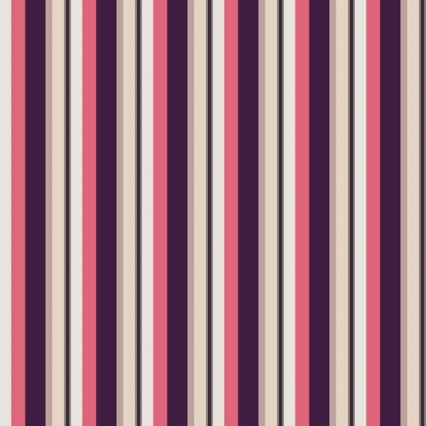 Papel De Parede Adesivo Lavável Listrado Rosê E Roxo 18m - 1