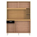 Ver imagem 3 de Cozinha Ambiente Kit Duda 120 Cm Damasco Preto – Poquema