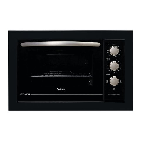Forno Elétrico de Embutir Fischer Fit Line 48l Preto 127v