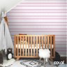 Papel De Parede Lavável Listrado Rosa Horizontal 18m - 7