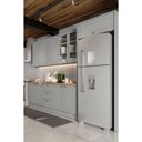 Ver imagem 7 de Cozinha Modulada 285cm com Vidro e Fechamento de Geladeira 10 Portas 3 Gavetas Americana Henn - Cinz