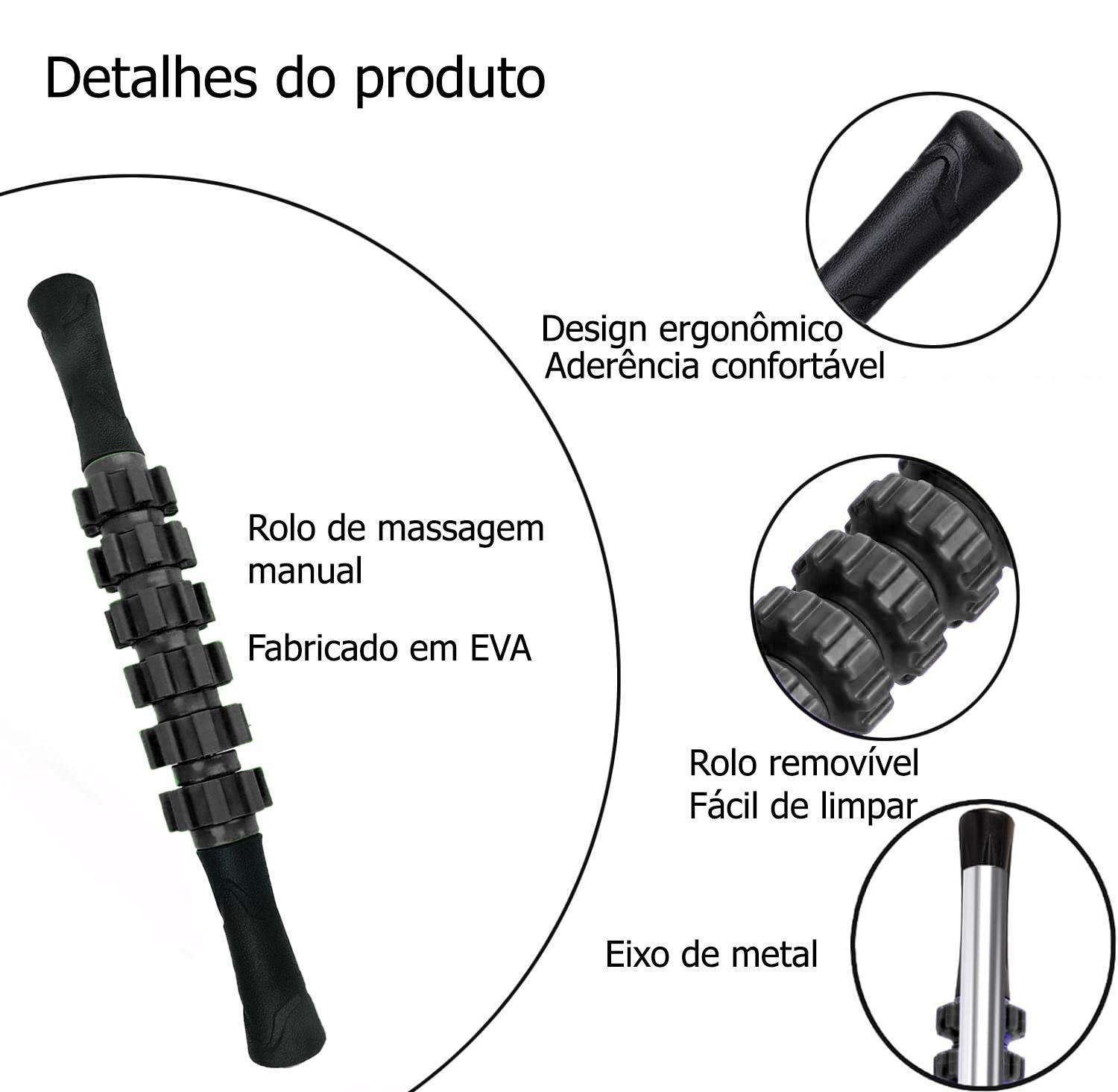 Stick Bastão de Massagem e Liberação Miofascial Bravus Sport - 3