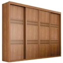 Ver imagem 1 de Guarda Roupa Palladio Gold Casal 4 Portas 8 Gavetas com Espelho Interno Bettio Cor Topázio