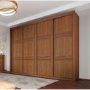 Ver imagem 4 de Guarda Roupa Palladio Gold Casal 4 Portas 8 Gavetas com Espelho Interno Bettio Cor Topázio