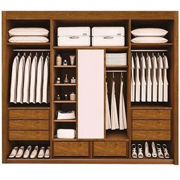 Guarda Roupa Palladio Gold Casal 4 Portas 8 Gavetas com Espelho Interno Bettio Cor Topázio - 2