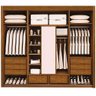 Guarda Roupa Palladio Gold Casal 4 Portas 8 Gavetas com Espelho Interno Bettio Cor Topázio - 2