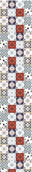 Papel de Parede Lavável Azulejo Mosáico Fundo Branco 3m - 5