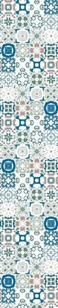 Papel de Parede Lavável Vidrado Português Verde 3m - 5
