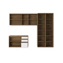 Ver imagem 3 de Lavanderia Modulada Kappesberg Celeste 5 Peças Nogueira/branco 280cm