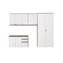 Ver imagem 4 de Lavanderia Modulada Kappesberg Celeste 5 Peças Nogueira/branco 280cm