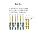 Ver imagem 4 de Suporte para Chave L Painel de Ferramentas Aço Resistente 12 Chaves Fixo de Parede Preto