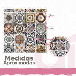 Papel de Parede Lavável Azulejo Português Marrom Pia Cozinha 3m - 4