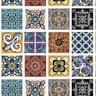 Papel de Parede Lavável Azulejo Português Colorido 18m - 1