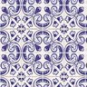 Papel de Parede Adesivo Lavável Azulejo Português Roxo 15m - 1