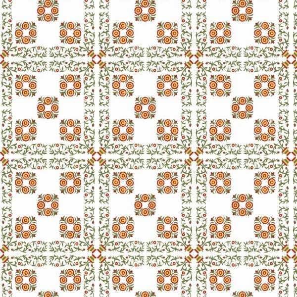 Papel de Parede Lavável Azulejo Ladrilho Hidráulico 15m - 1