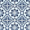 Papel de Parede Lavável Azulejo Português Azulado 15m - 1