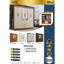 Ver imagem 6 de Guarda Roupa Leblon 6 Portas 2 Gavetas 7 Prateleiras Cinamomo