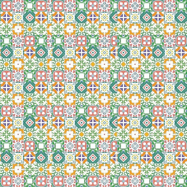 Papel de Parede Lavável Vidrado Português Mosaico 12m - 6