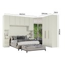 Ver imagem 5 de Quarto Modulado Casal Seletto 6 Peças com Closet Areia - Móveis Henn
