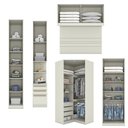 Ver imagem 4 de Quarto Modulado Casal Seletto 6 Peças com Closet Areia - Móveis Henn