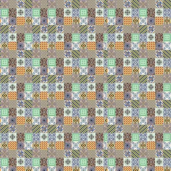 Papel de Parede Adesivo Lavável Azulejo Hidráulico 12m - 6