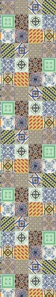 Papel de Parede Adesivo Lavável Azulejo Hidráulico 12m - 5