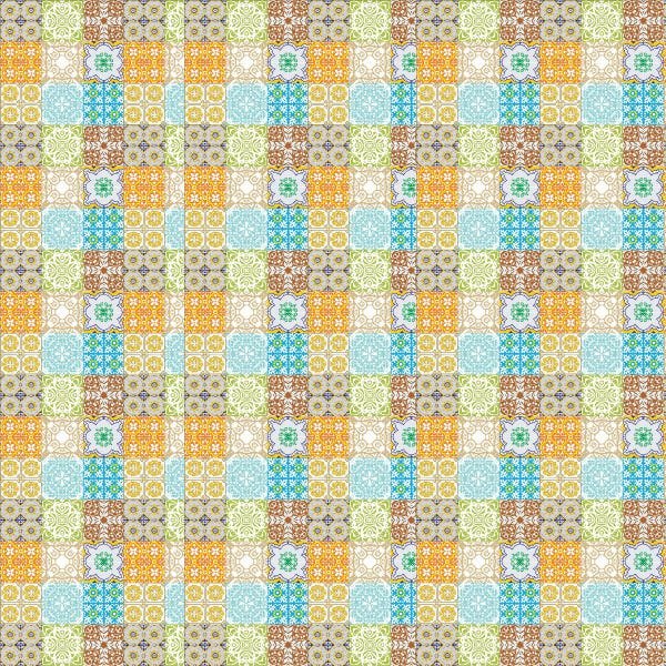 Papel de Parede Lavável Azulejo Ladrilho Multicor 12m - 6