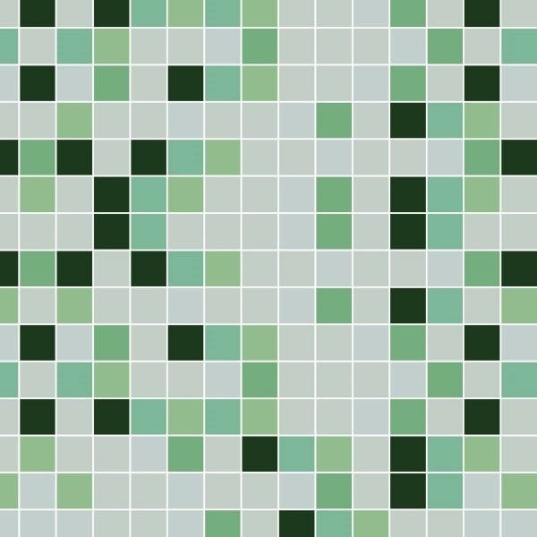 Papel de Parede Lavável Pastilhas Tons de Verde 3m - 1