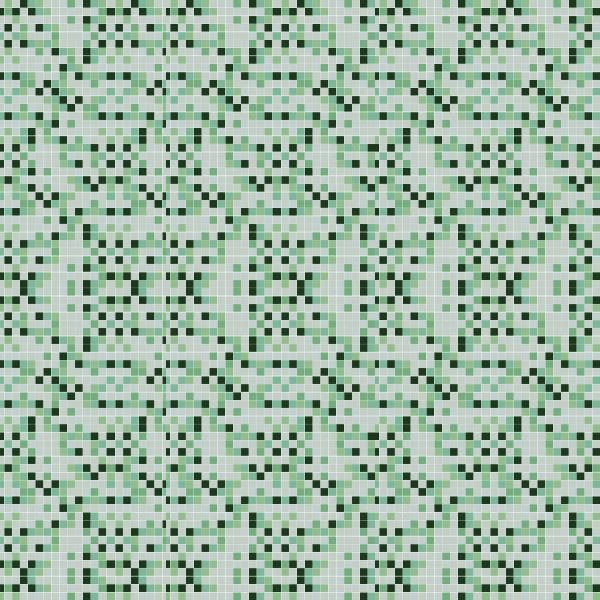 Papel de Parede Lavável Pastilhas Tons de Verde 3m - 6
