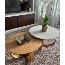 Conjunto Mesa de Centro Gota 60 Cm - 1