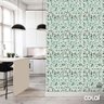 Papel de Parede Adesivo Lavável Pastilhas Tons Verdes 12m - 3