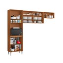 Ver imagem 3 de Cozinha Compacta Aurora com 6 Portas e 4 Nichos Cinamomo Branco Aramóveis