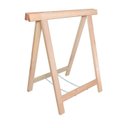 Ver imagem 1 de Kit 2 Unidades Cavalete para Mesa de Escritório Reforçado Madeira do Brasil Vermelho