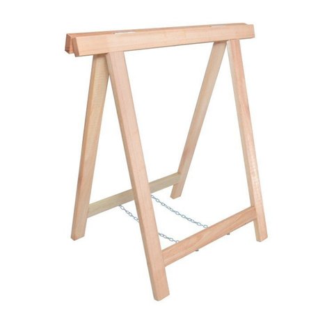 Kit 2 Unidades Cavalete para Mesa de Escritório Reforçado Madeira do Brasil Vermelho